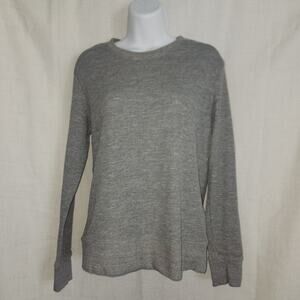Vintage Brooklyn Cloth Gray Long Sleeve Henley Sz Small